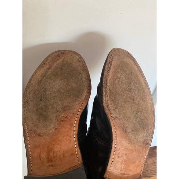 Johnston & Murphy Leather Brogue Oxford Black USA Classic Gentlemen Office 10.5 main image 5